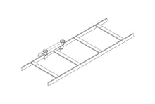 Cable Runway Radius Drop Stringer Adjustable Gray 7.75" W CPI 12101-102