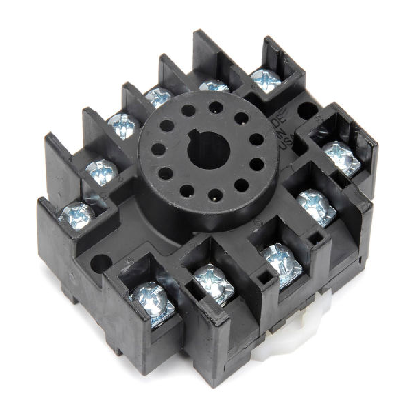 300V Relay and Control Relay Socket 10 Amps Din Rail Mountable RC-123