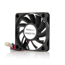 60x10mm Replacement Ball Bearing Computer Case Fan With TX3 Connector