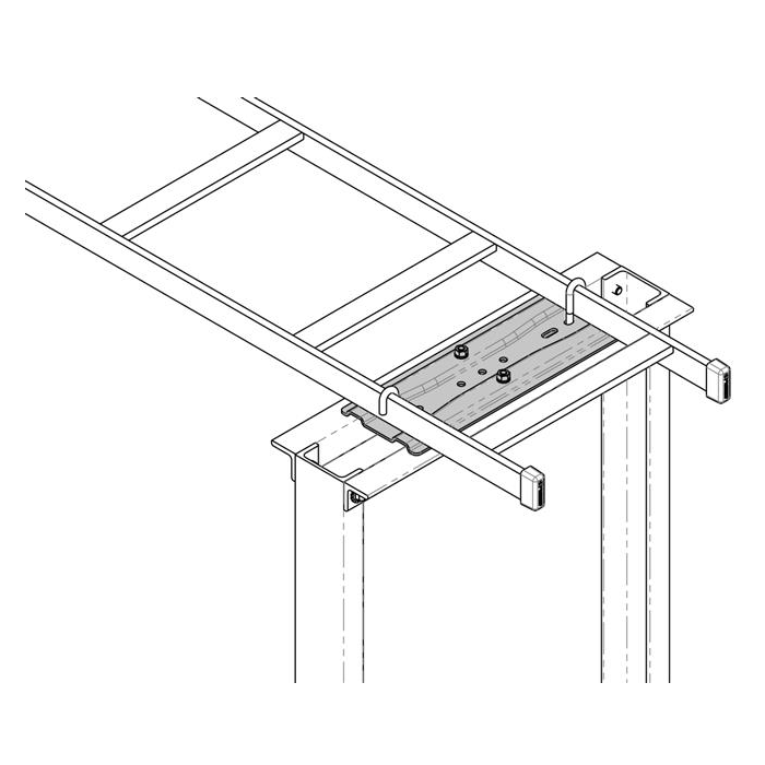 Cable Runway Wall to Rack Kit Black 12