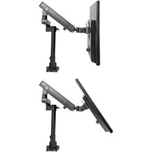 Desk Mount Monitor Arm with 2x USB 3.0 Ports Pole Mount Full Motion Single Arm Monitor