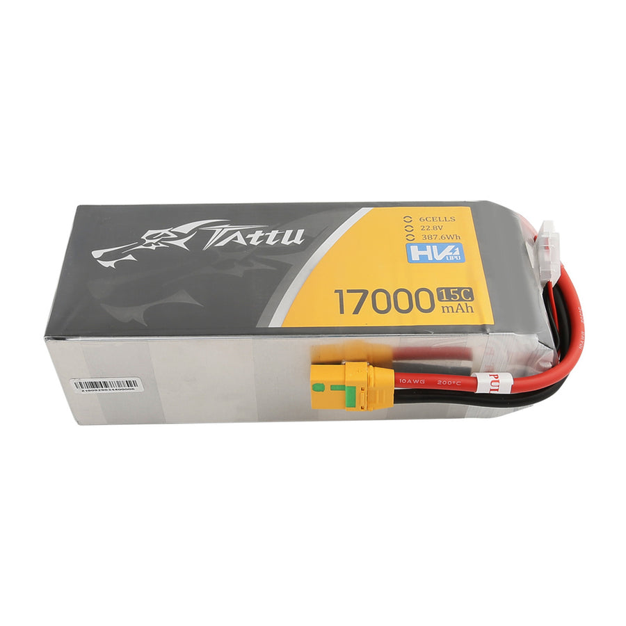 Tattu 17000mAh 6S1P 22.8V 15C LiPo Battery With XT90-S Plug For UAV