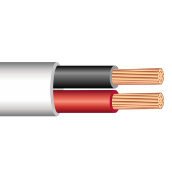 10/3 AWG UL 1426 (The Real Thing) Triplex Flat Marine Wire - Tinned Copper  Boat Cable - 6 Feet - White PVC Jacket