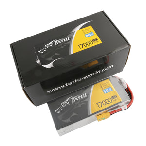 Tattu 17000mAh 6S1P 22.8V 15C LiPo Battery With XT90-S Plug For UAV