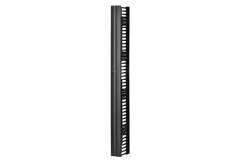 Velocity Single-Sided Black Vertical Cable Manager 8'H 51/52U Racks 91