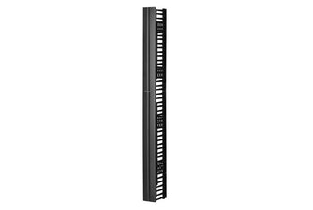Velocity Single-Sided Black Vertical Cable Manager 7'H 45U Racks 80.5