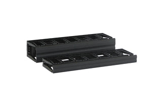 Velocity Single-Sided Black Horizontal Cable Manager  2U x 19"W x 5.9"D CPI 13930-702