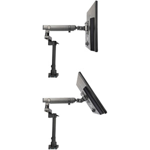 Desk Mount Monitor Arm with 2x USB 3.0 Ports Pole Mount Full Motion Single Arm Monitor