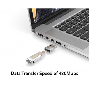 USB-C Female to USB-A Male Mini Adapter 2 Pack X40057