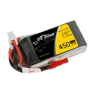 Tattu 450mAh 2S1P 7.4V 75C Lipo Battery Pack With JST-SYP Plug