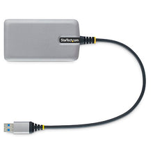 3 Port USB Hub with Ethernet 3x USB-A Ports Gigabit Ethernet RJ-45 USB 3.0 5Gbps Bus Powered 1ft 30cm Long Cable