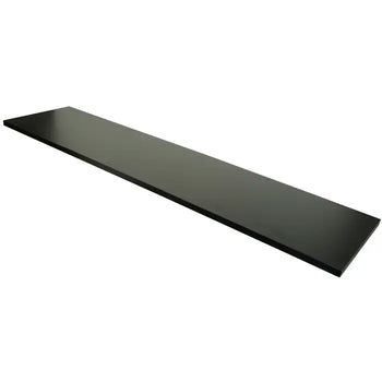 Wooden Shelf with Black Melamine Finish Econoco PW/1248BK