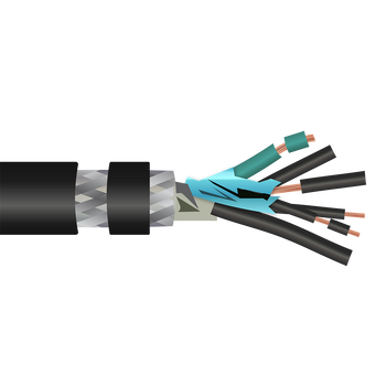 Shipboard Cable LSMSCA Multi Conductor Watertight Braided Armor
