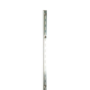 84" Heavy Weight - 1/2" Slots on 1" Center - Slotted Standards - Satin Zinc Econoco SS12/84