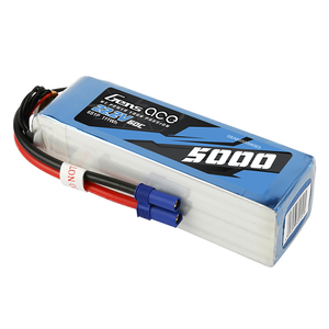 Gens Ace 5000mAh 6S1P 22.2V 60C Lipo Battery Pack With EC5 Plug