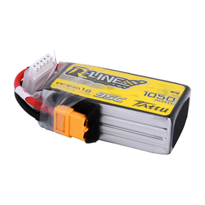 Tattu R-Line 1050mAh 4S1P 14.8V 95C Lipo Battery Pack With XT60 Plug