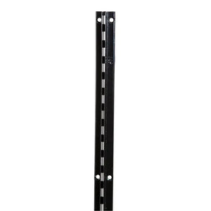 1 3/16'''Recessed Slotted Standards for 5/8" Drywall - 1/2" Slots on 1" Center - Black Econoco SSRB-11B8