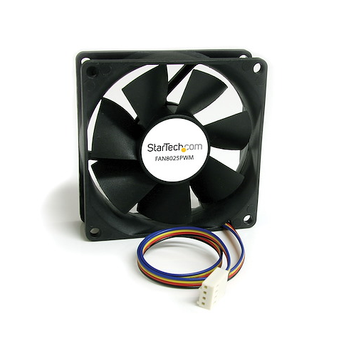 80x25mm Computer Case Fan With 4-Pin PWM Pulse Width Modulation Connector