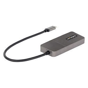 3-Port USB-C MST Hub - USB Type-C to 3x HDMI Multi-Monitor Adapter for Laptop