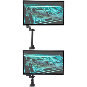 Desk Mount Monitor Arm with 2x USB 3.0 Ports Pole Mount Full Motion Single Arm Monitor