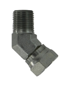 3/4" X 1/2" Male 45 Degree Union Elbow Swivel Adapter NPSM Hydraulics 1503128
