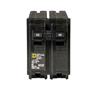 Square D HOM235 2 Pole 35 Amp 120/240 VAC 10 kA Mini Plug On Circuit Breaker