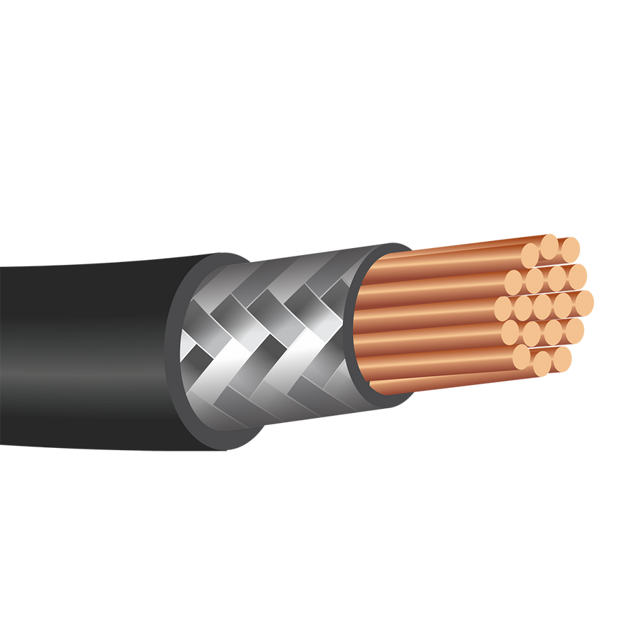 Shipboard Cable LS2SWAU-7 22 AWG 7 Pair Shield Std Bare Copper Xlpe 600V