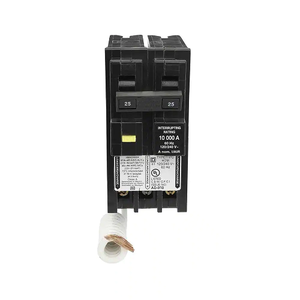 Square D HOM225GFI 2 Pole 25 Amp 120/240 VAC 10 kA Plug In ground Fault Circuit Breaker