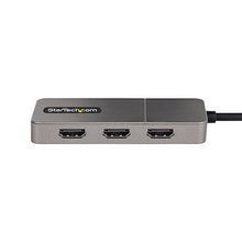 3-Port USB-C MST Hub - USB Type-C to 3x HDMI Multi-Monitor Adapter for Laptop
