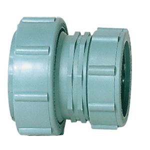 4" X 2" Polypropylene Flame Retardent Chemical Waste Mechanical Joint Loose Nut X MJ Coupling Reducer W3942