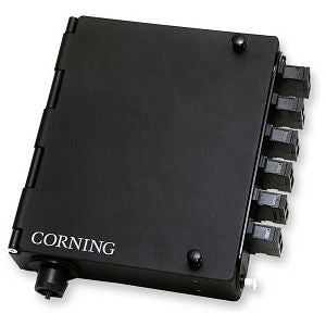 Integrated Single-Panel Housing  12 F, bottom-mounted OptiTip® adapters front-mounted LC duplex adapters in Single-mode (OS2) CORNING SPH-12OTR-12A9H