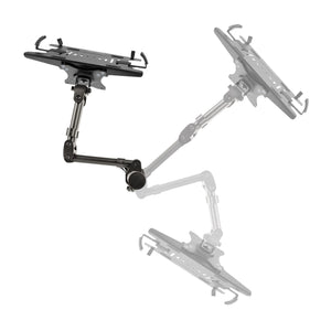 Laptop Desk Mount Monitor and Laptop Mount Articulating VESA Laptop Tray Arm Clamp Grommet Mount