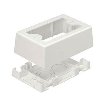 Panduit JBX3510IW-A LD Profile Raceway Low Voltage Single Gang Outlet Box For T-45