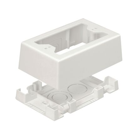 Panduit JBX3510IW-A LD Profile Raceway Low Voltage Single Gang Outlet Box For T-45