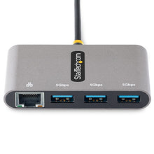 3 Port USB C Hub with Ethernet 3x USB A Gigabit Ethernet USB 3.0 5Gbps Bus Powered 1ft 30cm Long USB Type C Host Cable