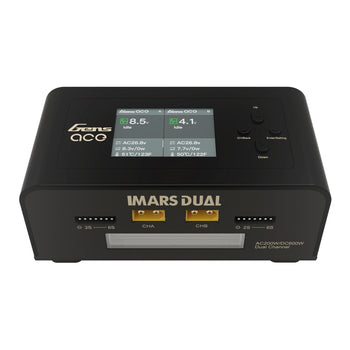 GensAce Imars Dual Channel AC200W/DC300W Balance Charger Black