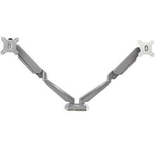 Desk Mount Dual Monitor Arm with USB & Audio Desk Clamp VESA Mount for up to 32 inch Displays 2x USB 2x 3.5mm audio