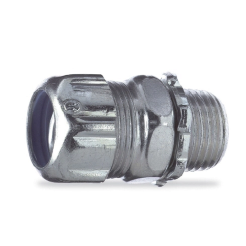 Thomas and Betts 5238 2-1/2 in Liquid-Tight Flexible Iron Non-Insulated Metal Conduit Straight Malleable Connector