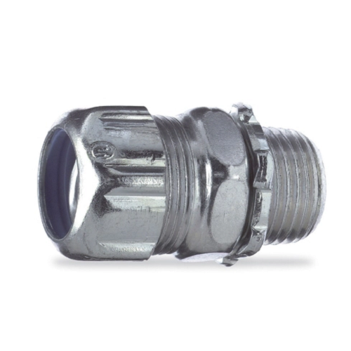 Thomas and Betts 5240 4 in Liquid-Tight Flexible Iron Non-Insulated Metal Conduit Straight Malleable Connector