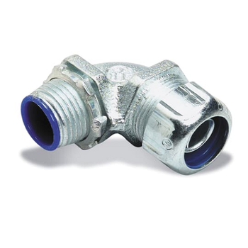 Thomas and Betts 5357 2 in Liquid-Tight Flexible Iron Insulated Metal Conduit Malleable 90 Connector