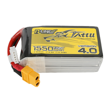 Tattu R-Line Version 4.0 1550mAh 4S1P 14.8V 130C Lipo Battery Pack With XT60 Plug