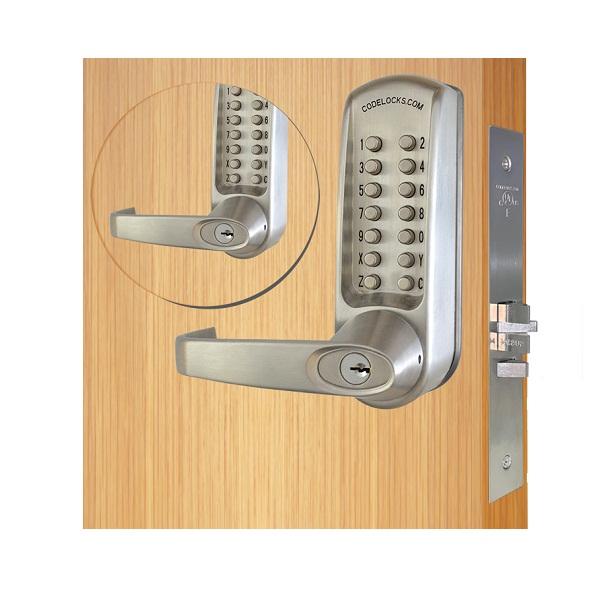 Code Locks CL650BBBS Brushed Steel Mortise Lock Back to Back