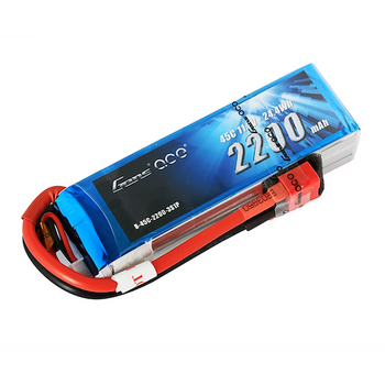 Gens Ace 2200mAh 3S1P 11.1V 45C Lipo Battery Pack With Deans Plug