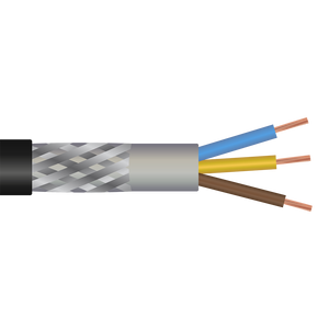 Shipboard Cable MNIA-7-3 16 AWG 7 Conductor Armor Thermoplastic Nylon PVC