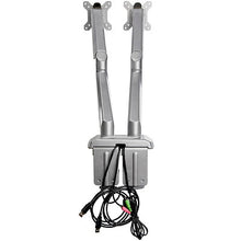 Desk Mount Dual Monitor Arm with USB & Audio Desk Clamp VESA Mount for up to 32 inch Displays 2x USB 2x 3.5mm audio