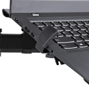 Laptop Desk Mount Monitor and Laptop Mount Articulating VESA Laptop Tray Arm Clamp Grommet Mount