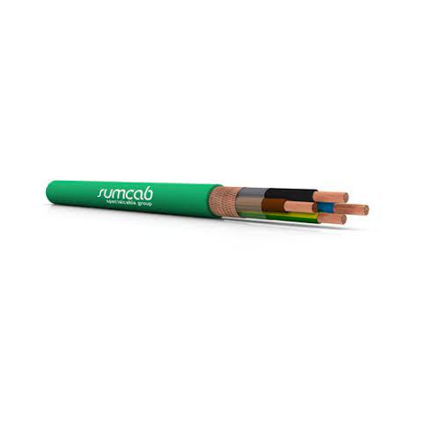 Sumsave® 113000610180500 18 AWG 61C Bare Copper Braid Shielded FRLSHF Polyolefin AS Z1C4Z1-K 300/500V Screened Cable