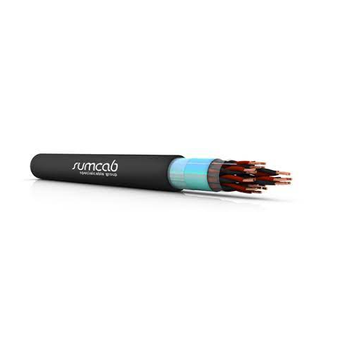 Sumflex® 110830100200000 16 AWG 30T Bare Copper Shielded TC Drain PVC POS (VOV-K) 300/500V Instrumentation Cable