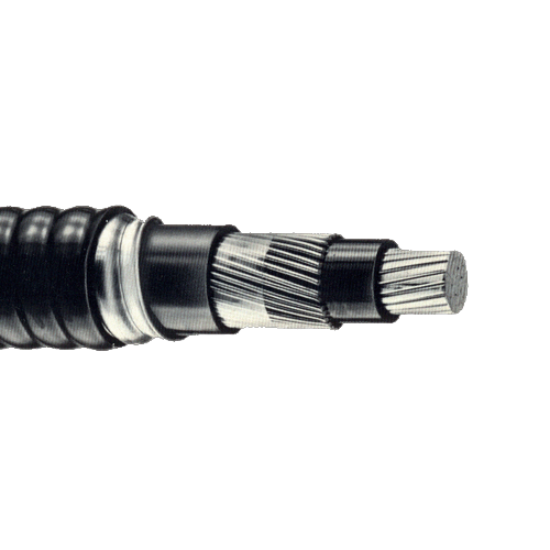 ECS TK750-01 750 MCM 1C Stranded Bare Copper Unshielded Interlocking Aluminum Armour PVC 90°C 1000V Teck Cable