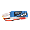 Gens Ace 450mAh 2S1P 7.4V 45C  Lipo Battery Pack With JST-SYP Plug